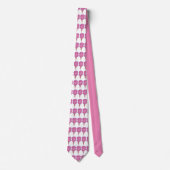 Cravate Coton rose bonbon Floss Spun Sugar Carnival Cravat (Devant)