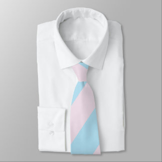 Cravate Cotton Candy Pink and Blue Striped Men's Tie