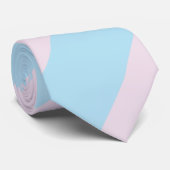 Cravate Cotton Candy Pink and Blue Striped Men's Tie (Roulé)