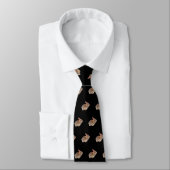 Cravate Cottontail Lapin Noir (Attaché)