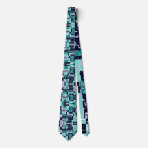 Cou avec Motif Crackel vert et violet