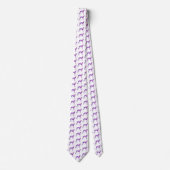 Cravate Cou blanc violet gris-blanc de lurcher-chien Silho (Devant)