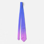 Cravate Couché de soleil rose bleu (Dos)
