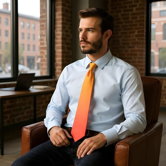 Cravate Coucher de soleil Ombré