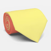 Cravate Coucher de soleil ombré jaune orange (Roulé)