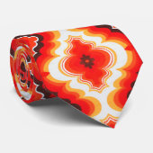 Cravate Coucher de soleil psychédélique tombé (Roulé)