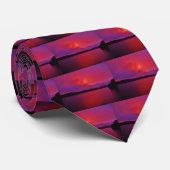 Cravate Coucher de soleil rose vif sur le lac Arrowhead (Roulé)