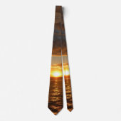 Cravate Coucher de soleil sur la mer II (Devant)
