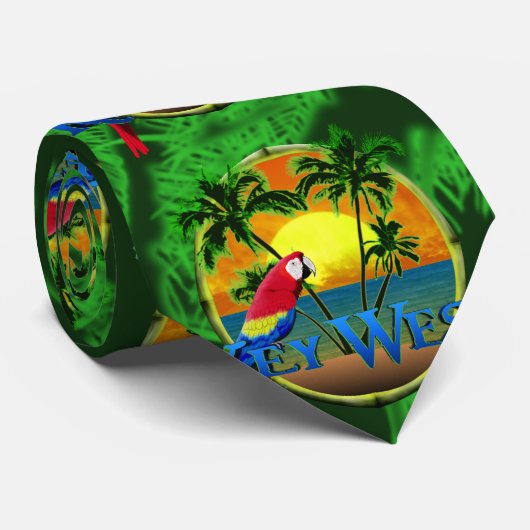 Cravate Coucher du soleil de Key West (Roulé)