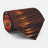 Cravate Coucher du soleil et océan (Roulé)