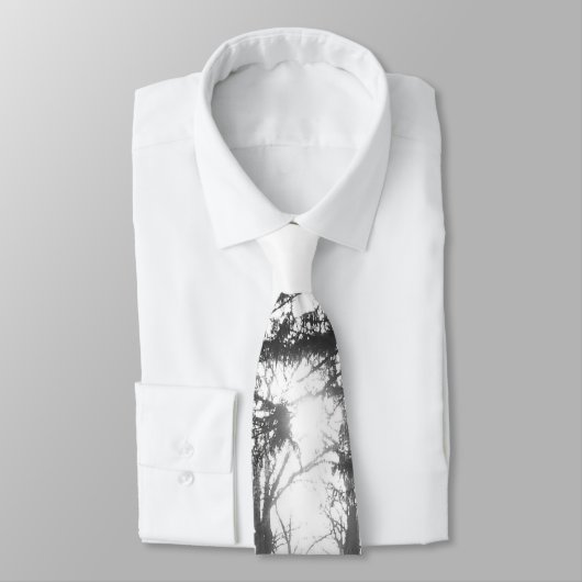 Cravate Coucher du soleil final (cravate de b&w) (Attaché)