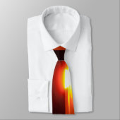 Cravate Coucher du soleil intense (Attaché)