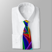 Cravate Couleur 25 Art Fractal fin (Attaché)