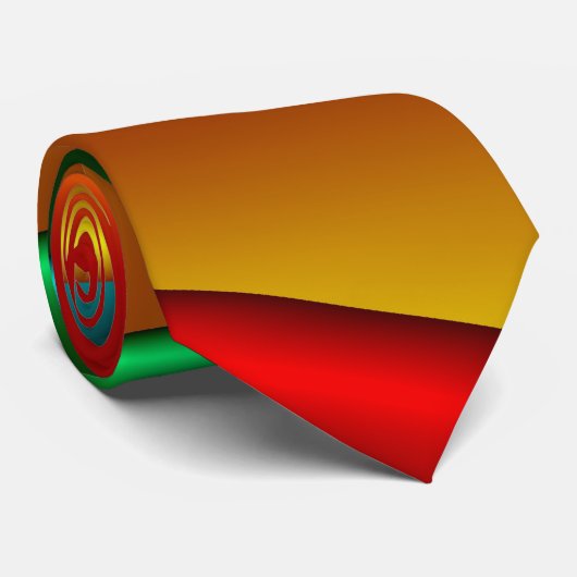 Cravate Couleur 25 Art Fractal fin (Roulé)