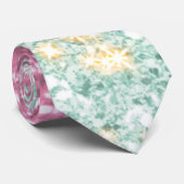 Cravate Couleur 2 tons parties scintillant rose et poudre  (Roulé)
