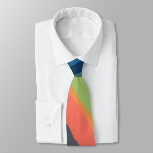Cravate Couleur Abstraite moderne (Attaché)