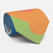 Cravate Couleur Abstraite moderne (Roulé)