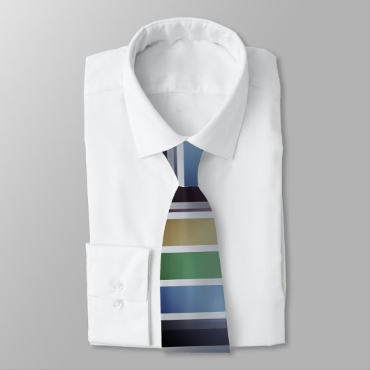Cravate Couleur arc-en-ciel strié (Attaché)