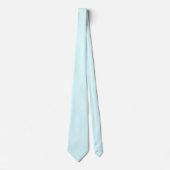 Cravate Couleur Bleu Cyan Clair Uni (Devant)