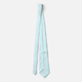 Cravate Couleur Bleu Cyan Clair Uni (Dos)