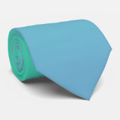 Cravate Couleur Bleu Vert (Roulé)