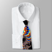 Cravate Couleur courue - art de fractale (Attaché)