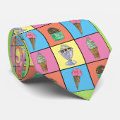 Cravate couleur crème glacée (Roulé)