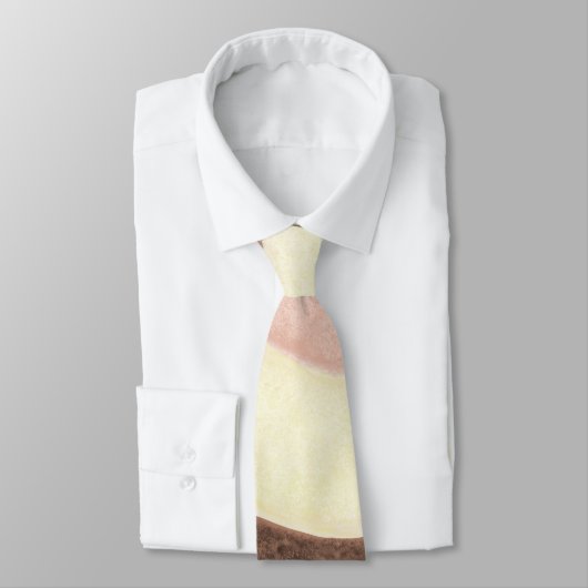 Cravate Couleur crème glacée (Attaché)