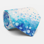 Cravate Couleur d'eau bleue (Roulé)
