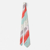 Cravate Couleur des Groomsmans Bloc Coral+Mint (Dos)