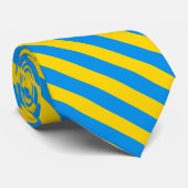 Cravate Couleur du drapeau ukrainien (Roulé)