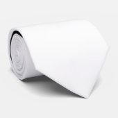 Cravate Couleur et bannière uniquement - noir blanc + mono (Roulé)