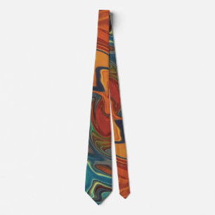 Cravate Couleur Et Cool Frottent Motif Design