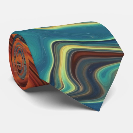 Cravate Couleur Et Cool Frottent Motif Design (Roulé)