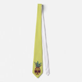 Cravate Couleur faite sur commande punk d'ananas génial (Devant)