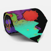 Cravate COULEUR FUNNY SPLASH I + vos idées (Roulé)