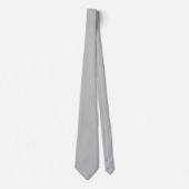 Cravate Couleur Gris Argent Uni (Devant)