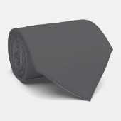 Cravate Couleur Gris foncé (Roulé)