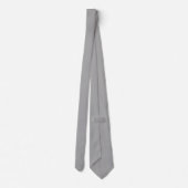 Cravate Couleur Gris Foncé Uni (Dos)