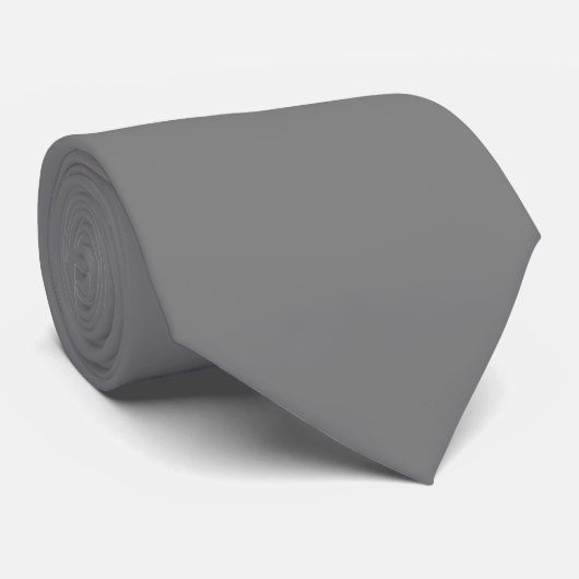 Cravate Couleur grise uni uni (Roulé)