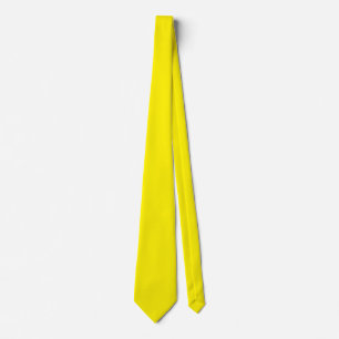 Cravate Couleur jaune intense