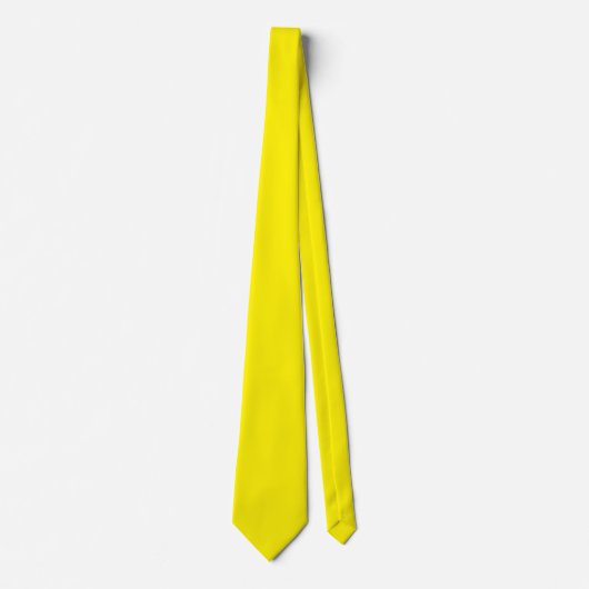 Cravate Couleur jaune intense (Devant)
