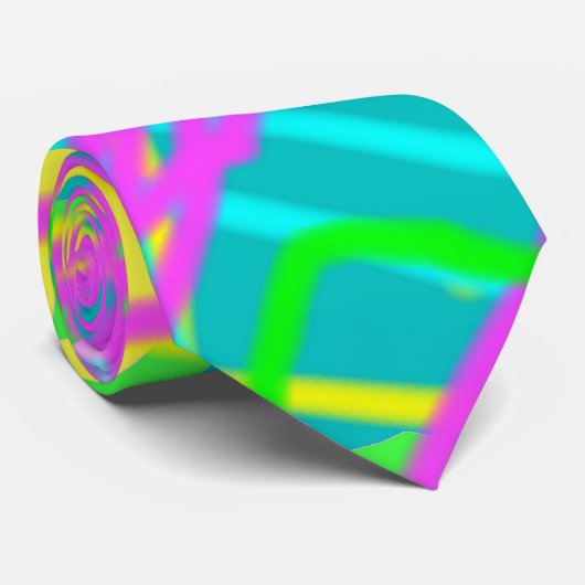 Cravate Couleur Mes rêves Scribble Motif Expressive (Roulé)