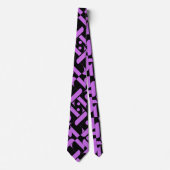 Cravate Couleur mignonne Arrière - plan Motif Necktie (Devant)