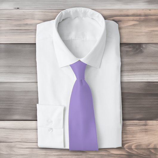 Cravate Couleur pourpre de lavande souple