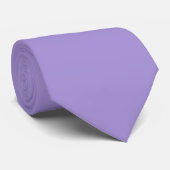 Cravate Couleur pourpre de lavande souple (Roulé)