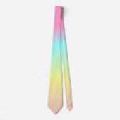 Cravate couleur Rainbow Ombre pour papa (Devant)