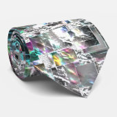Cravate Couleur ressemblant à des découpes dvd carrés, mos (Roulé)