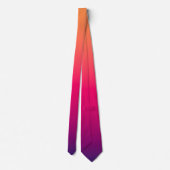 Cravate Couleur Rouge Orange Violet (Dos)
