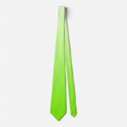 Cravate Couleur seulement - vert néon + votre idée (Devant)